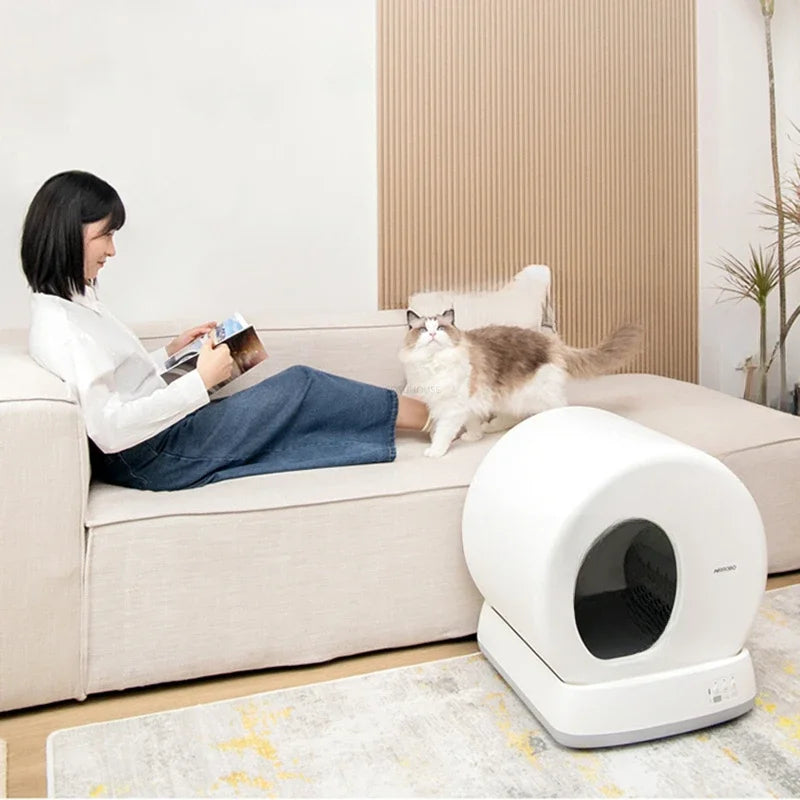 Automatic Smart Cat Litter Box Automatic Cleaning Cat Excrement Machine Fully Enclosed