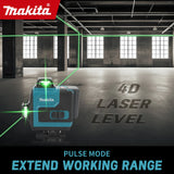 Makita Self-Leveling Laser Level Anti-tilt Alarm Function Ensure Accurate Alignment During Construction And Renovation tools