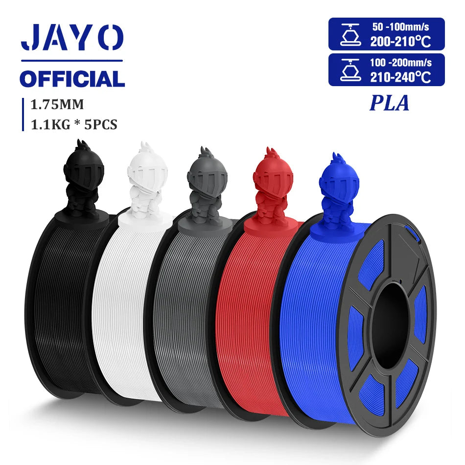 JAYO PLA/PLA META/PETG/SILK/PLA+/Wood/ ABS/Marble 3D Printer Filament 1.75mm 5KG 3D Printing Materials for 3D Printer&3D Pen
