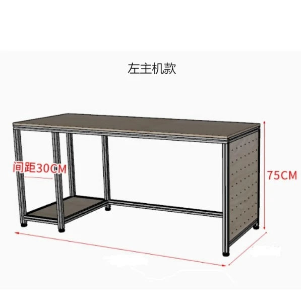 SM new home new wood computer desk workbench desk aluminum profile rectangular table