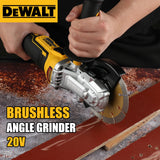 DEWALT DCG405FN Angle Grinder 20V Professional Cordless Power Tool Cutting Machine Rechargeable Brushless Portable Polisher