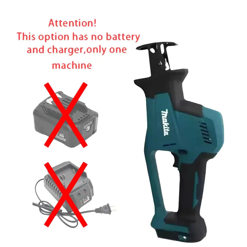 Makita DJR189 Brushless Cordless Reciprocating Saw 18V Rechargeable Battery Portable Power Tool for Wood And Metal Cutting