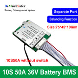 BeMuchSafer 7S 10S 12S 13S 14S 50A Battery BMS 24V 36V 43V 48V 52V BMS 7S50A 10S50A 12S50A 13S50A 14S50A for DIY EBike Battery