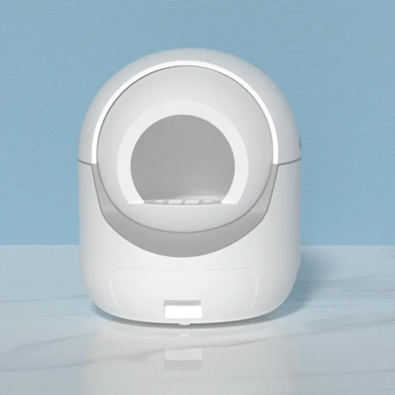 Self-Cleaning Plastic Cat Box Eco-friendly Design 10kg Weight 10L Capacity Square Design Automated Smart Sandbox