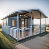 Wood Grain Finish Foldable Expandable House Portable Prefab Container Home Natural Look Exterior Decorative Panel Modular Cabin