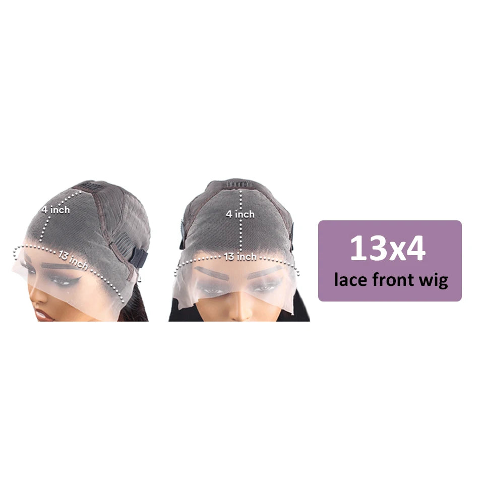 13X6 Straight Human Hair Wigs Glueless 13X4 Hd Lace Frontal Wig Ready To Wear Brazilian 4X4 5X5 30 36 Inch Closure Wig For Women