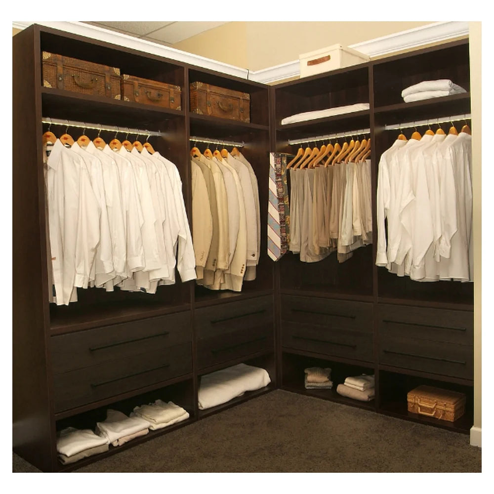 Open Cloakroom U Shape Wardrobe Luxury Modern Simple Minimalist Large Wardrobe Closet