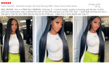 40 46 Inch 200 Density Frontal Wig For Black Women Brazilian Wigs Human