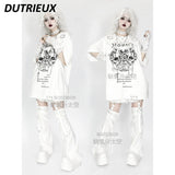 Women's Short Sleeve Tops Summer Autumn Crew Neck Tee Fashion Casual Loose Tshirt Japanese Style Oversized T Shirt for Lady