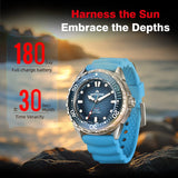 NORTH EDGE 2026 New TRITON Solar Powered Dive Watch Men Luxury Digital Watches For Men 316L Stainless Steel Case Waterproof 300M