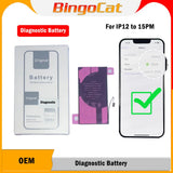 10pc High Capacity Support IOS 26 Diagnostic Battery No Pop Up Message for iPhone 12 13 Pro Max 14 Plus 15Pro Max Replacement
