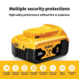 100% Original 20V 5.0Ah 6.0Ah 9.0Ah Battery Power Tool Replacement for DeWalt DCB184 DCB181 DCB182 DCB200 60V 9Ah Battery.