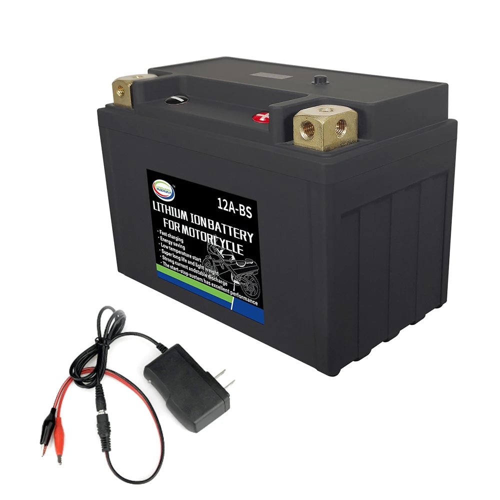 Motorcycle Battery 12V LiFePO4 Lithium Phosphate Ion with BMS Voltage Protection For BMW,Halley, Augusta,KTM,Honda,Suzuki,Yamaha