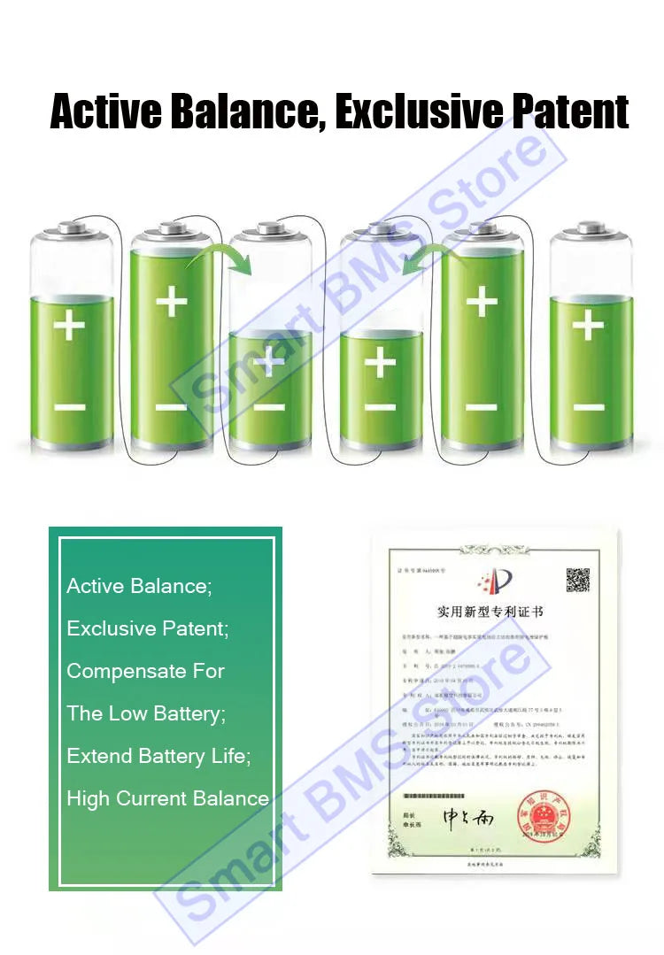 Jikong 8s 10s 13s 16s 17s 20s 24s 24v 36v 48v 72v 200a 2A Ant Jbd Smart JK BMS Lifepo4 For 50ah 60a 18650 Lithium Ion Battery