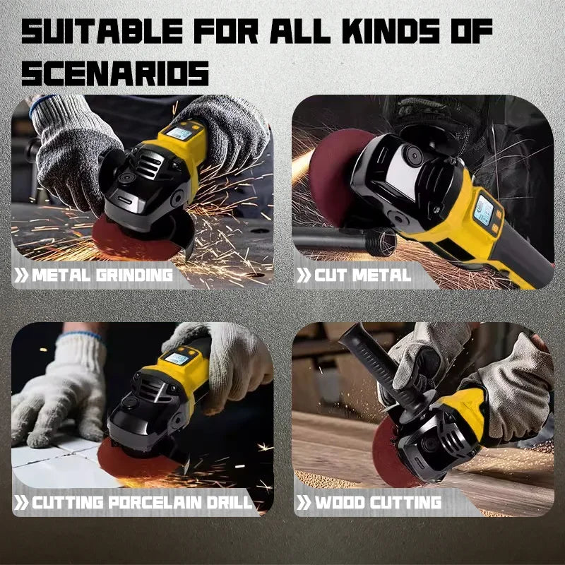 Dewalt  Brushless Angle Grinder 3 Gears Cordless Grinding Machine Cutting Woodworking  Pin