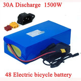 48V 32Ah 1500W Battery 48V 12Ah 24Ah 21Ah 18Ah 15Ah 18650 Lithium Batteries for 54.6V 750W 1000W 1200W Motor