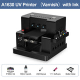 A4 A3 UV Printer UV Flatbed Printer with Varnish for Phone Case Bottle Acrylic Glass UV DTF Sticker Printing Machne US/EU Stock