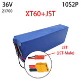 10S2P 36V 30Ah Suitable for Motorcycle Electric Bicycle 21700 5C Rechargeable Lithium Battery Pack, Suitable for Scooter BMS