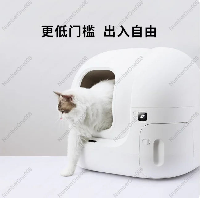 Automatic Self-Cleaning Cat Litter Box, Intelligent Electric Toilet with Odor Control for Cats