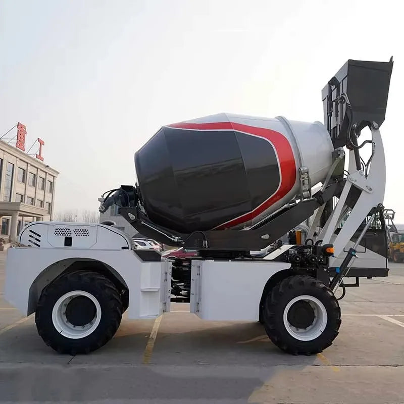 Automatic Feeding 3.5m3 5.6m3 6.6m3 Concrete Mixer Truck Self Loading Cement Mixing Machine