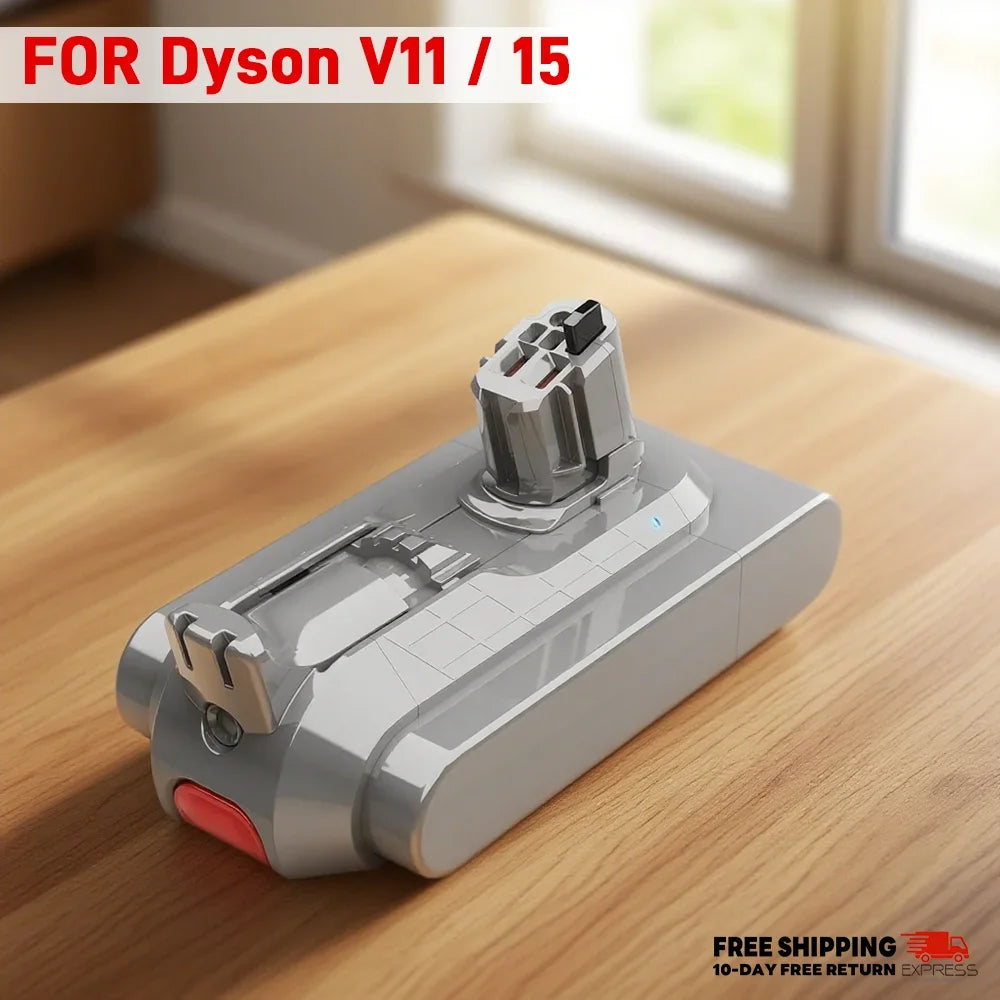 for Dyson V15 V11 Battery Pack Click-in Replacement High Capacity Fast Charging 970938-01 970425-01 SV22 SV47 Models