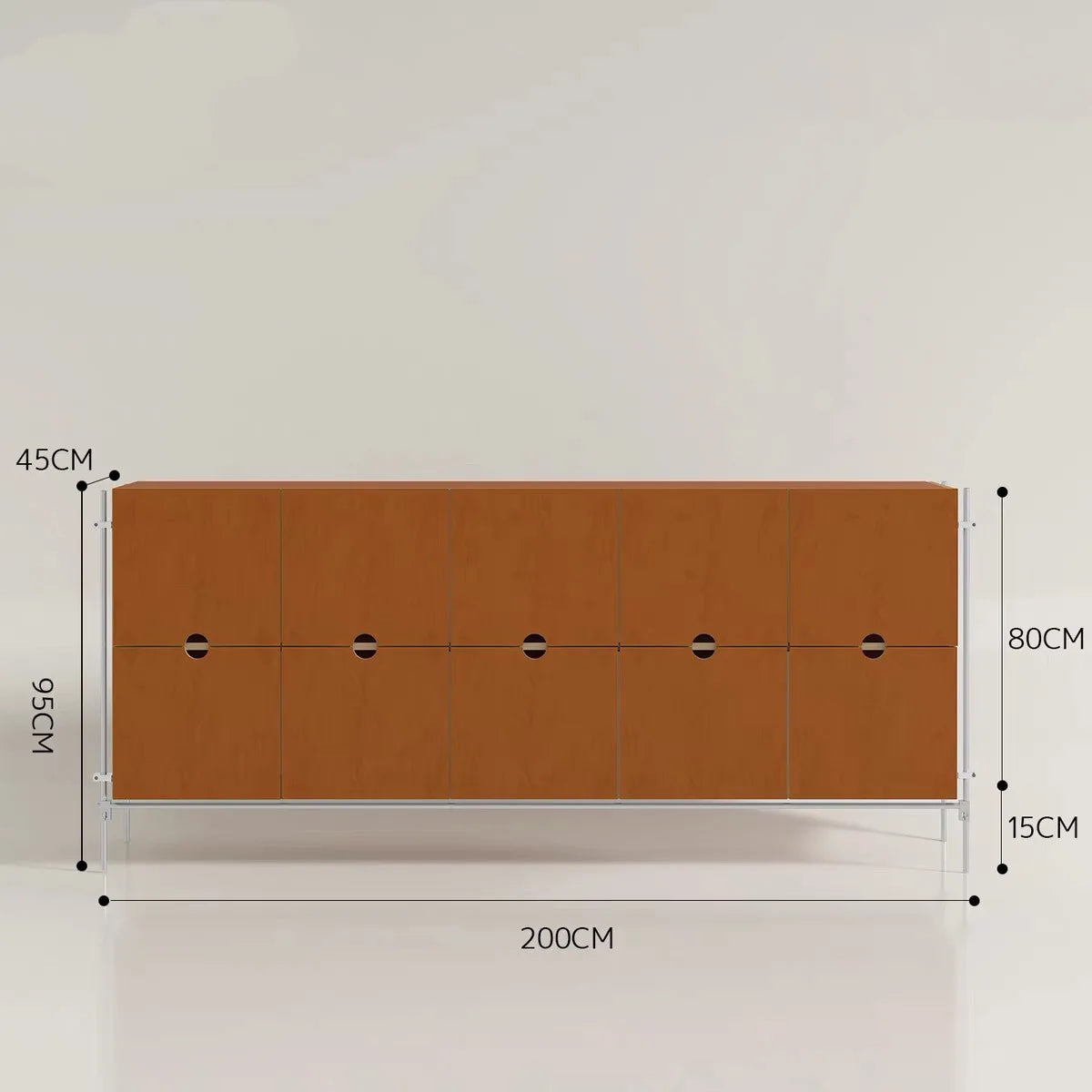 Birch marine board sideboard, industrial style dining room living room storage cabinet drawer living room multi-layer wall stora