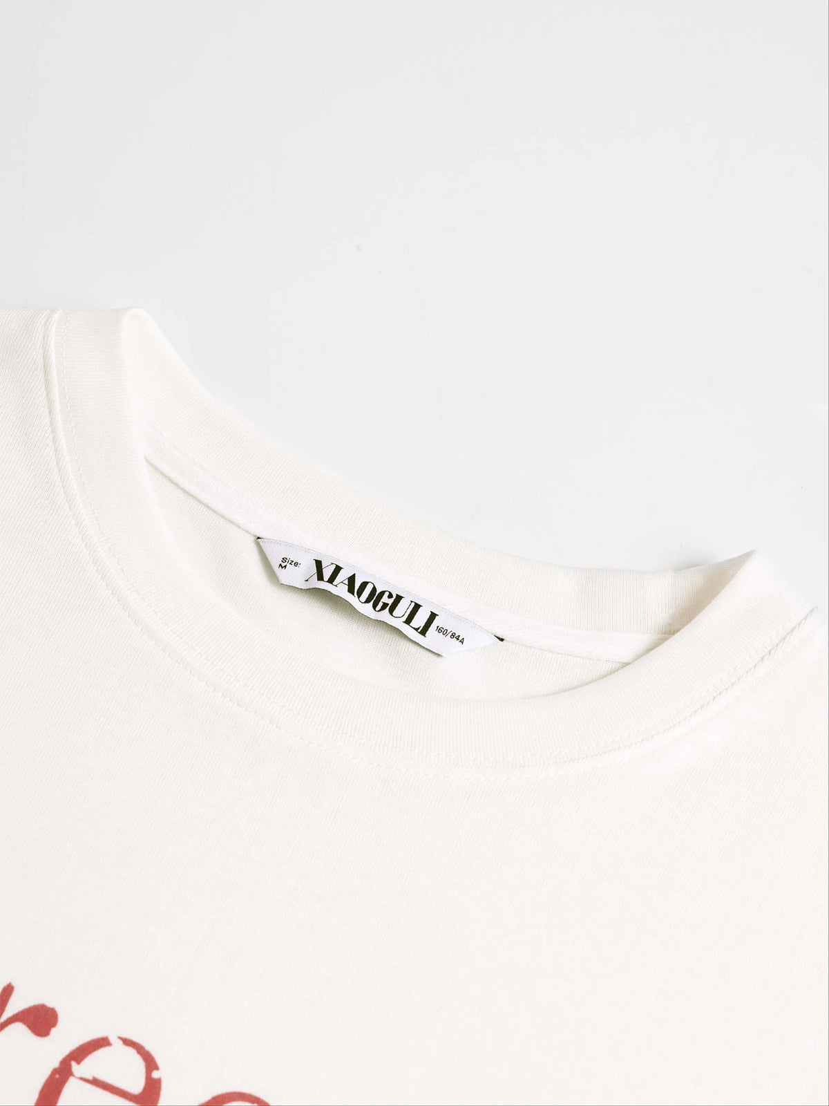 XIAOGULI Lyocell Cotton Long Sleeve T-Shirt Women Autumn New Breathable Cartoon Printed Tees White Versatile Layering Top