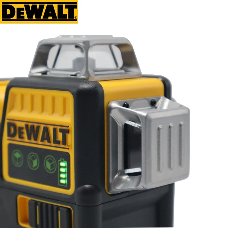 Dewalt DW089LG 3 Sides*360 Degree Vertical 12 Lines Laser Level Horizontal Green Light Level Meter Outdoor 12V Lithium Battery