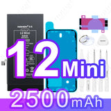NOHON High Capacity Battery for iPhone 12 Pro Max 13 Mini 14 Plus 15 16 0 Cycle Replacement Li-ion Polymer Bateria with Tools