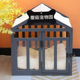Premium  High-quality Wood Rabbit Box Dog Supplies Folding Corral Prefab Modular Crate Corral Para Mascotas