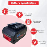 Replace brand new and original high power replacement battery, for Bosch ProCORE 18V cordless tools BAT609 BAT618 GBA18V 21700