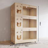 Cross-border cat boarding cabinet display cabinet cat villa three-story super large space cat cage cat nest pet supplies