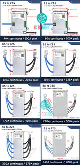 Smart 7S ~ 20S 16S 22S ANT BMS Lifepo4 Li-ion LTO Battery Protection Board 100A 300A 80A 220A Bluetooth APP 10S 13S 14S Balance