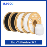 ELEGOO Matte Filament PLA 1KG for FDM 3D Printer PLA Elegoo 3D Printer Filament Dimensional Accuracy +/- 0.02mm