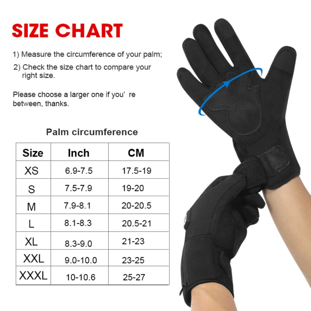 Savior Heat Winter Ski Heated Gloves Hand Warm Rechargeable Eelctric Battery for Men Women Keep Heating Outdoor Sports Gloves