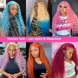 30 Inch 613 Lace Front Wig Human Hair Blonde Wig Human Hair 613 Deep
