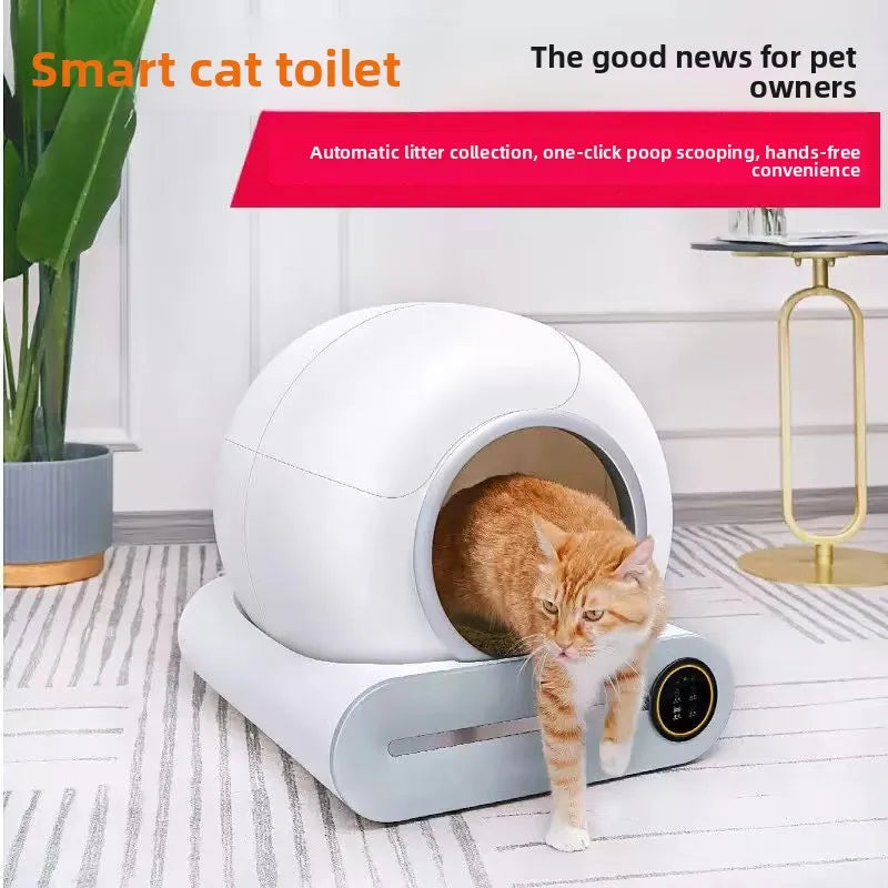 Intelligent cat litter box, automatic cleaning cat litter box, automatic cat litter scoop, electric large cat litter box