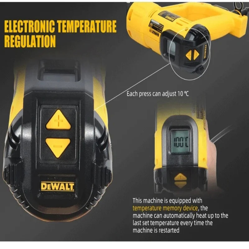 DeWalt D26411 heat gun, D26414 electric heat gun, car window tinting handheld electric hair dryer