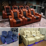 Electric Recliner Relaxing Massage Chair Cinema Living Room Sofa Function Leather Sofa Nordic Cinema Modern Sofa