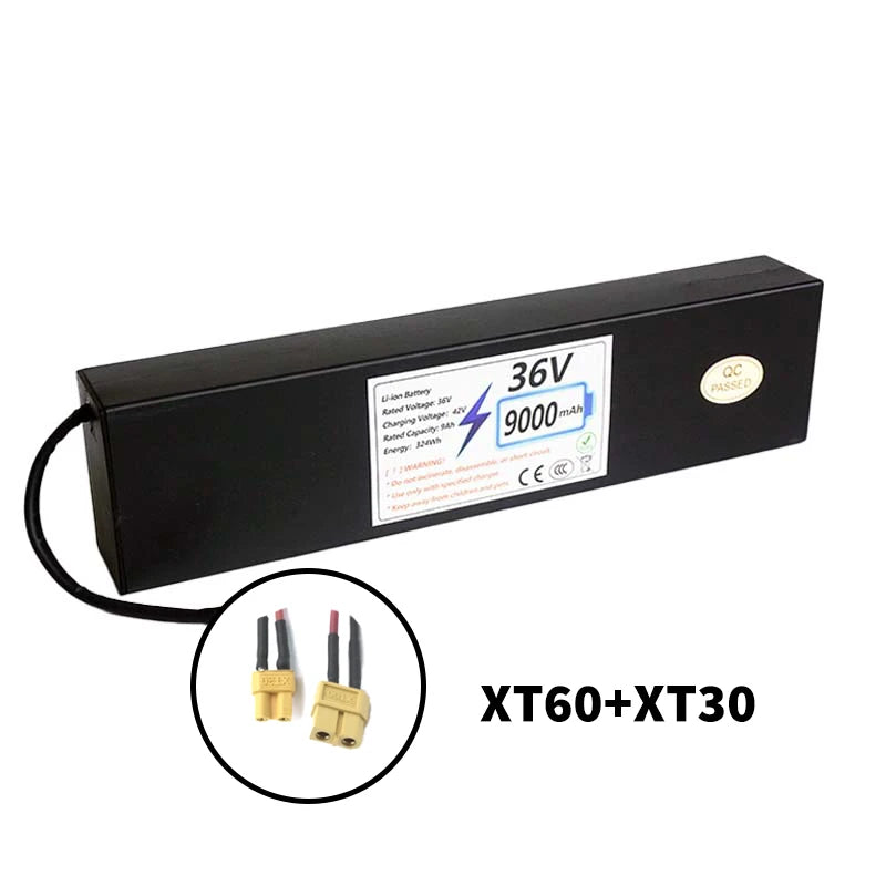 Upgraded Version 36V Electric Scooter Battery 7.8Ah Replacement Lithium-ion 9Ah High-Capacity 10S3P Battery Pack Built-in BMS