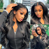 30 40 Inch Body Wave 5x5 Glueless Wigs Human Hair Wear and Go glueless
