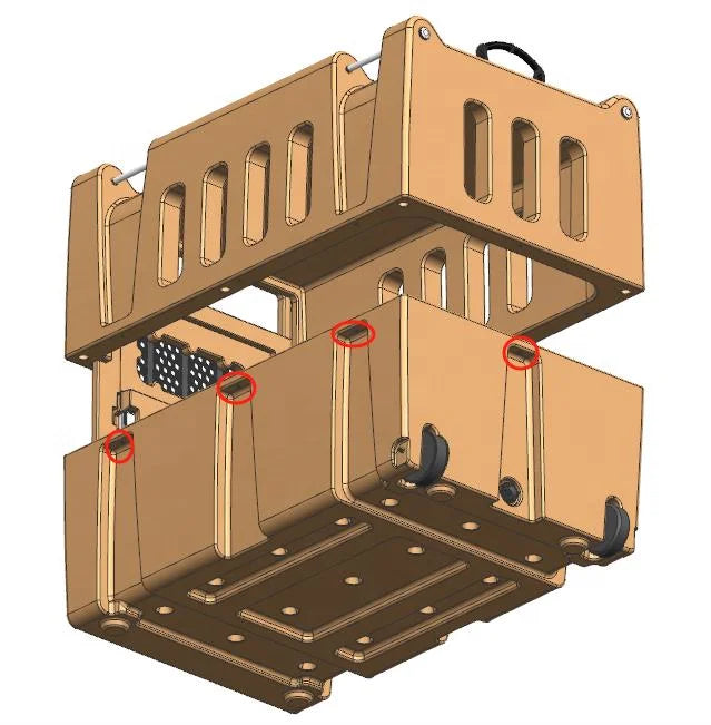 HM5102  Rotomolded Kennel for Large Dogs, Outdoor-Ready with Quick-Lock Setup and Swing-Through Feed Hatches