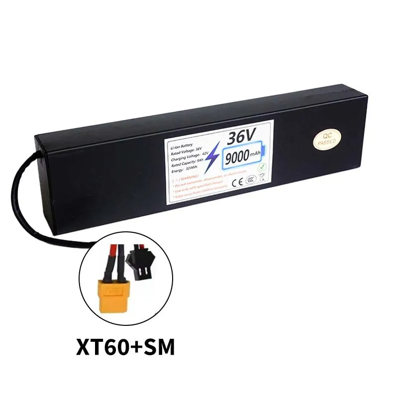 Upgraded Version 36V Electric Scooter Battery 7.8Ah Replacement Lithium-ion 9Ah High-Capacity 10S3P Battery Pack Built-in BMS