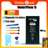 StellarXcell-Diagnostic OEM TI 27546 Battery No Important Message Run Diagnose for iPhone 12 13 14 Plus 15 Pro Max Mini Battery