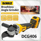 Dewalt 125MM DCG406 Cordless  Angle Grinder 9000RPM Cutting Machine Polishing Machine Tool For 20V Lithium Batteries