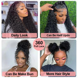 360 HD Full Lace Curly Wigs Human Hair Preplucked 13x6 13x4 Lace Frontal