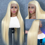 Long Inch 613 Human Hair Wig Blonde 613 Hd Lace Frontal Wig Straight Human Hair Wigs Colored Honey Blonde Human Lace Front Wigs