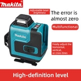 Makita 3D/4D 360° Green Laser Level: High Precision Horizontal/Vertical Construction Tool
