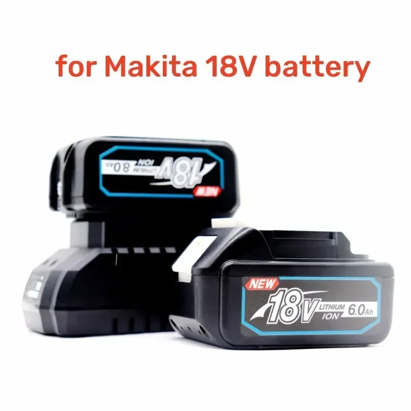 100% NEW BL1830 18V 6000mAh Battery and Charger for Makita 18V Battery Rechargeable Replacement BL1840 BL1850 BL1860 BL Tools