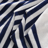 WinvyNee Summer Women's Clothing Wool Sleeveless Tops O Neck Half Sleeve T-Shirts Striped Casual Knitted Pullovers ZA1102002